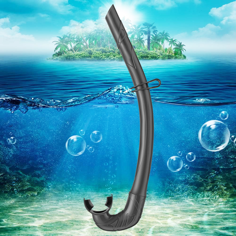 Snorkel Dry Top - 부드러운 실리콘 다이빙 스노클 휴대용 접이식