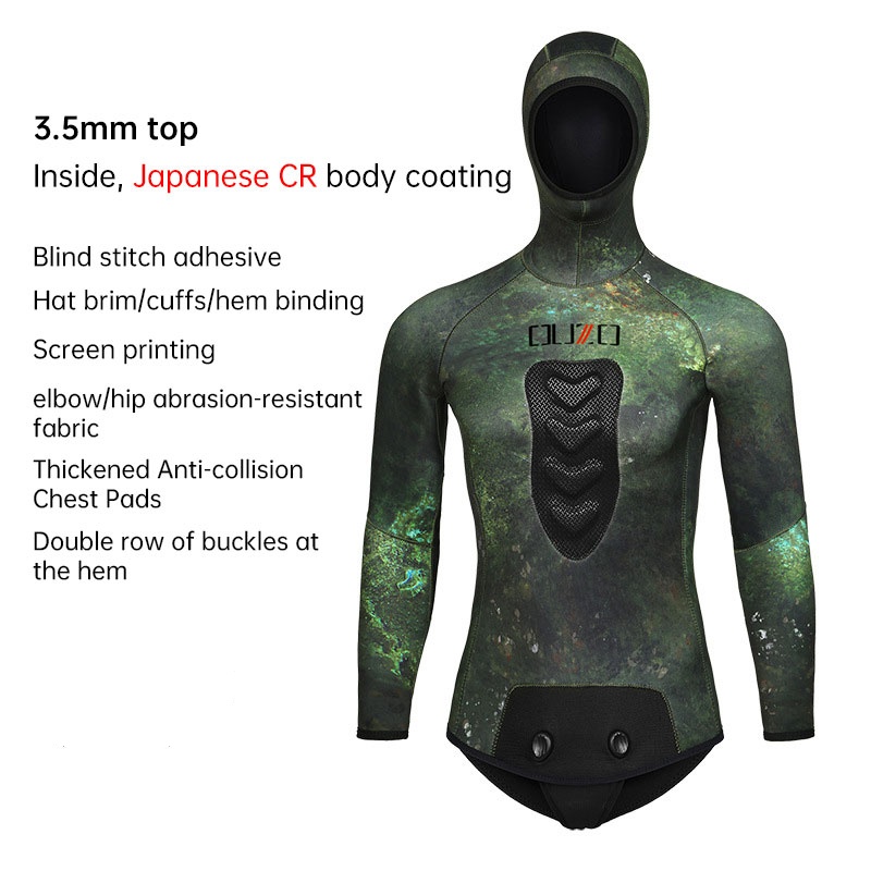 Snorkel Dry Top - 3.5mm CR 네오프렌 소재의 오픈 셀
