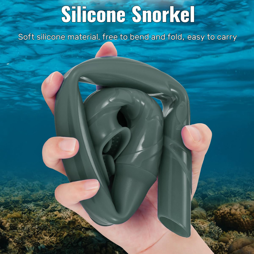 부드러운 실리콘 다이빙 스노클 휴대용 접이식 쉬운 호흡 - Snorkel Dry Top 리뷰 및 가격
